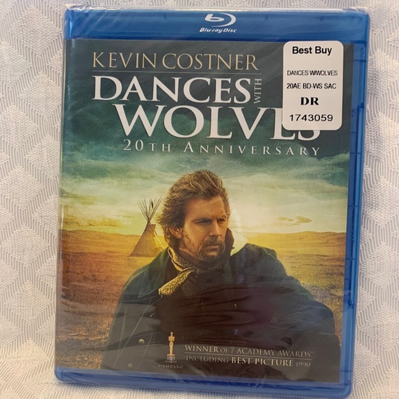 Sealed New Blu-Ray Dances with Wolves Movie 20th Anniv Kevin Costner - Picture 1 of 3